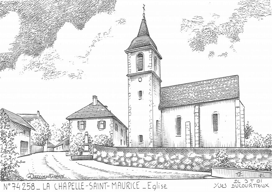 N 74258 - LA CHAPELLE ST MAURICE - église